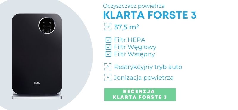 Oczyszczacz powietrza Klarta Forste 3 Oczyszczacz powietrza Klarta Forste 3 dla alergików