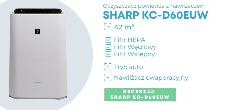 Baner oczyszczacza powietrza Sharp KC-D60