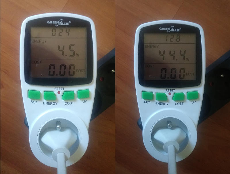 Test poboru energii przez oczyszczacz Xiaomi Air Purifier 4 Pro